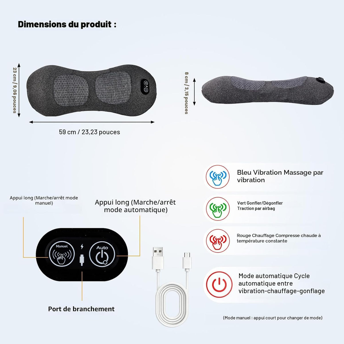 KuraSpine™ - Masseur à triple fusion